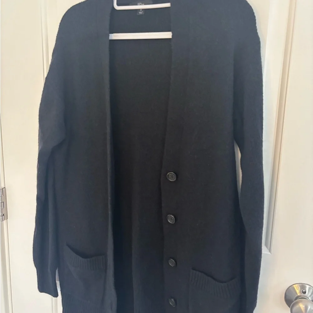 J. Crew Classic Black Knit Sweater